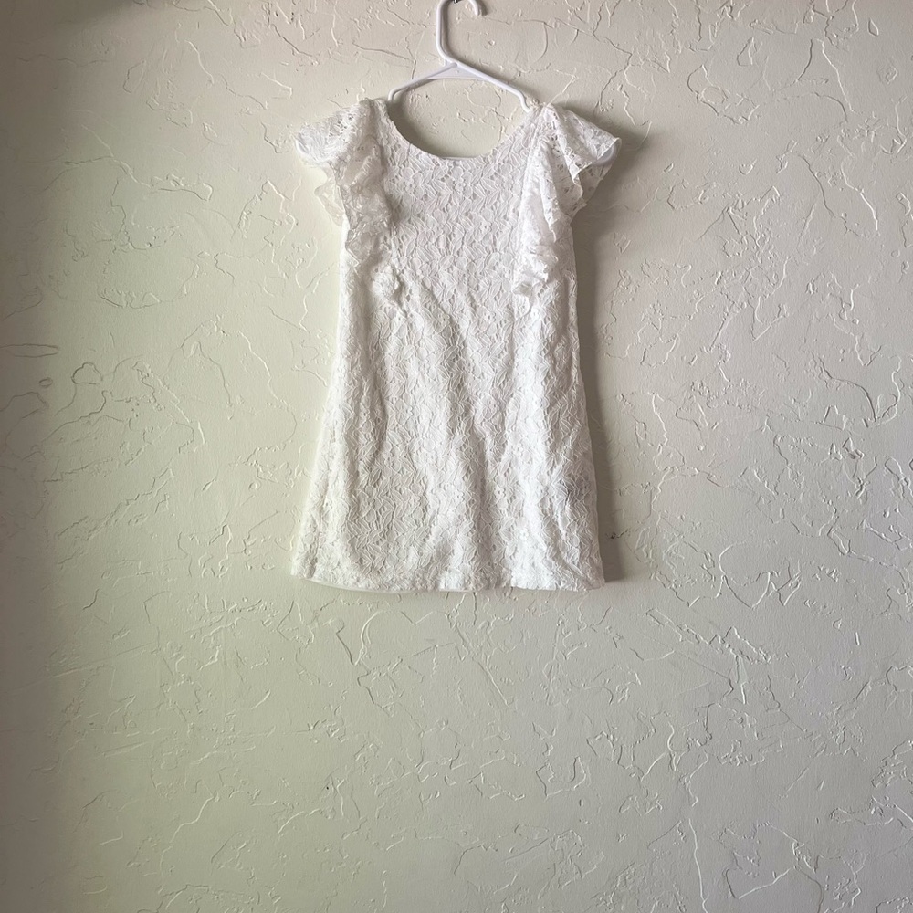 H&M Floral Lace dress girls in White